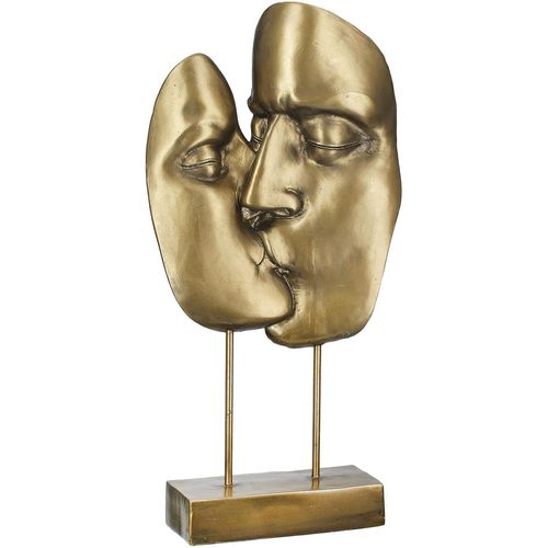 4063387551363 - Dekoobjekt CASABLANCA BY GILDE Skulptur Kuss goldfarben H 415 cm gold (goldfarben) B20cm H415cm T75cm Polyresin (Kunststein) Dekofiguren