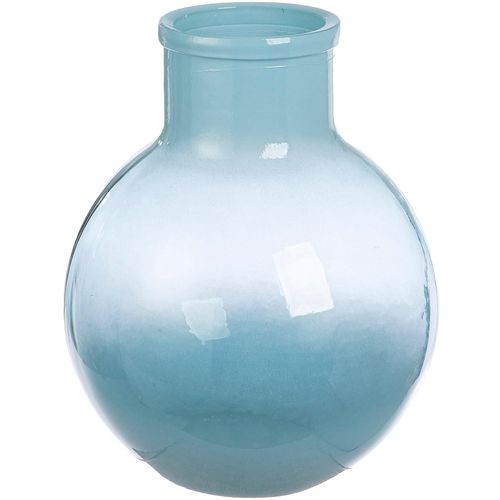 4063387575819 - Tischvase GILDE Vase bauchig Novelle blau B29cm H59cm T29cm Ø29cm Glas Vasen 4063387575819 - Tischvase GILDE Vase bauchig Novelle blau B29cm H59cm T29cm Ø29cm Glas Vasen