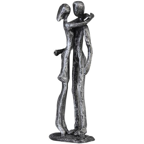 4001250746034 - Dekofigur CASABLANCA BY GILDE Skulptur Paar Couple silberfarben H 18 cm silber (silberfarben) B6cm H18cm T5cm Eisen Dekofiguren