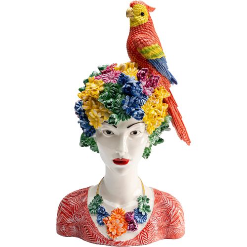 4025621563495 - Dekofigur DESIGN Deko Figur Flower Girl 28cm bunt (mehrfarbig) B18cm H28cm T13cm Polyresin Dekofiguren