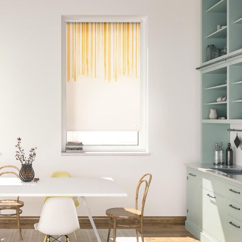 4251369826503 - Seitenzugrollo ORIGINAL Rollo Klemmfix ohne Bohren blickdicht Flowing Honey - Gelb Rollos Gr 150 cm stufenlos positionierbar 90 cm gelb (gelb weiß) Kinder Kinderzimmer-Rollos 4251369826503 - Seitenzugrollo ORIGINAL Rollo Klemmfix ohne Bohren blickdicht Flowing Honey - Gelb Rollos Gr 150 cm stufenlos positionierbar 90 cm gelb (gelb weiß) Kinder Kinderzimmer-Rollos