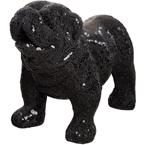 4063387799765 - Tierfigur CASABLANCA BY GILDE Figur Bulldogge Black Disco schwarz H 42 cm schwarz B42cm H42cm T30cm Dekofiguren