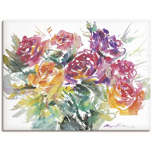4055327151092 - Wandbild ARTLAND Rosenstrauß Bilder Gr B H 120 cm x 90 cm Leinwandbild Blumen 1 St bunt Bild Poster Bilder als Alubild Leinwandbild Wandaufkleber oder in versch Größen 4055327151092 - Wandbild ARTLAND Rosenstrauß Bilder Gr B H 120 cm x 90 cm Leinwandbild Blumen 1 St bunt Bild Poster Bilder als Alubild Leinwandbild Wandaufkleber oder in versch Größen