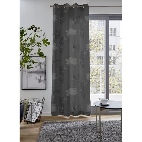 4025358015403 - Vorhang MY HOME AMSTERDAM grau (anthrazit) B135cm H235cm Polyester Gardinen blickdicht bedruckt 135x235 cm 4025358015403 - Vorhang MY HOME AMSTERDAM grau (anthrazit) B135cm H235cm Polyester Gardinen blickdicht bedruckt 135x235 cm
