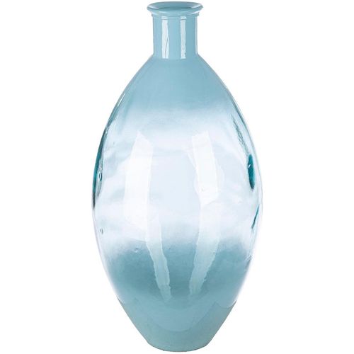 4063387575857 - Bodenvase GILDE Bodenvase bauchig Novelle blau B29cm H59cm T29cm Ø29cm Glas Vasen