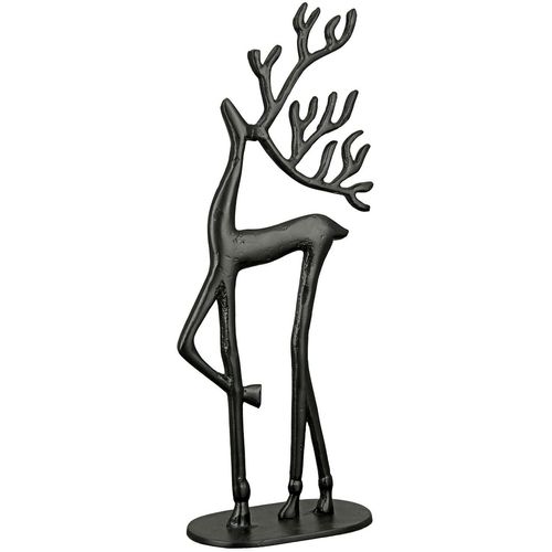4063387679289 - Tierfigur CASABLANCA BY GILDE Figur Rentier Nordy schwarz H 52 cm schwarz B22cm H52cm T10cm Aluminium Dekofiguren 4063387679289 - Tierfigur CASABLANCA BY GILDE Figur Rentier Nordy schwarz H 52 cm schwarz B22cm H52cm T10cm Aluminium Dekofiguren