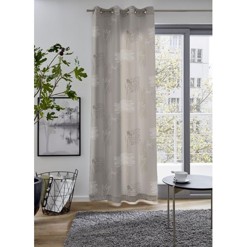 4025358015434 - Vorhang AMSTERDAM Gardinen Gr 235 cm Ösen 135 cm beige Ösen blickdicht bedruckt verschiedene Größen 4025358015434 - Vorhang AMSTERDAM Gardinen Gr 235 cm Ösen 135 cm beige Ösen blickdicht bedruckt verschiedene Größen