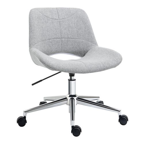 4255633531339 - Bürostuhl Schreibtischstuhl höhenverstellbarer Drehstuhl Computerstuhl mit Leinenoptik pc Stuhl bis 110 kg belastbar Metall Hellgrau 49 x 565 4255633531339 - Bürostuhl Schreibtischstuhl höhenverstellbarer Drehstuhl Computerstuhl mit Leinenoptik pc Stuhl bis 110 kg belastbar Metall Hellgrau 49 x 565