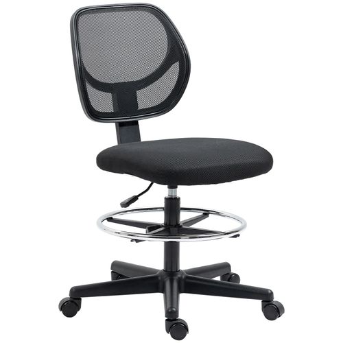 4255633517913 - Bürostuhl Ergonomischer mit Zeichenstuhl verstellbarem Fußring 93-113 cm Höhenverstellbarer Drehstuhl Schreibtischstuhl mit Rollen Arbeitsstuhl 4255633517913 - Bürostuhl Ergonomischer mit Zeichenstuhl verstellbarem Fußring 93-113 cm Höhenverstellbarer Drehstuhl Schreibtischstuhl mit Rollen Arbeitsstuhl