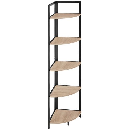 4061173243546 - tectake® Eckregal Industrial Style mit 5 Ebenen inklusive Kippschutz 30 x 30 x 150 cm