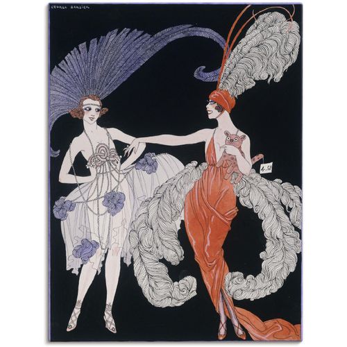 4055327119429 - Wandbild ARTLAND Der Kauf Bilder Gr B H 90 cm x 120 cm Leinwandbild Frau 1 St bunt Bild Poster Bilder als Leinwandbild Wandaufkleber oder in versch Größen