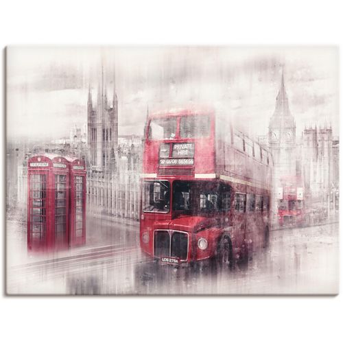 4055327189910 - Wandbild ARTLAND London Westminster Collage Bilder Gr B H 120 cm x 90 cm Leinwandbild Gebäude 1 St weiß Bild Kunstdruck Poster Bilder als Alubild Leinwandbild Wandaufkleber oder in versch Größen