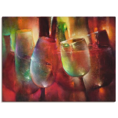 4059745607858 - Wandbild ARTLAND Zu später Stunde II Bilder Gr B H 120 cm x 90 cm Leinwandbild Getränke Querformat 1 St bunt Bild Poster Bilder als Alubild Leinwandbild Wandaufkleber oder in versch Größen