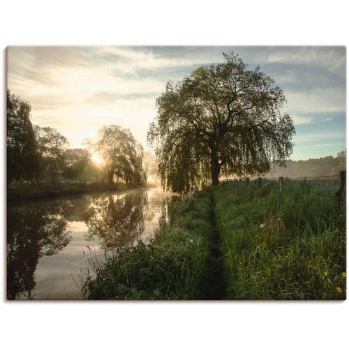 4055327197892 - Wandbild ARTLAND Tagesbeginn an der Trave Bilder Gr B H 120 cm x 90 cm Leinwandbild Gewässer 1 St grün Bild Kunstdruck Kunstdrucke Bilder als Leinwandbild Wandaufkleber oder Poster in versch Größen 4055327197892 - Wandbild ARTLAND Tagesbeginn an der Trave Bilder Gr B H 120 cm x 90 cm Leinwandbild Gewässer 1 St grün Bild Kunstdruck Kunstdrucke Bilder als Leinwandbild Wandaufkleber oder Poster in versch Größen