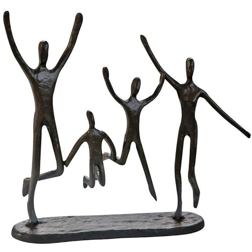4001250745723 - Dekofigur CASABLANCA BY GILDE Skulptur Jumping braun H 20 cm braun B22cm H20cm T6cm Eisen Dekofiguren
