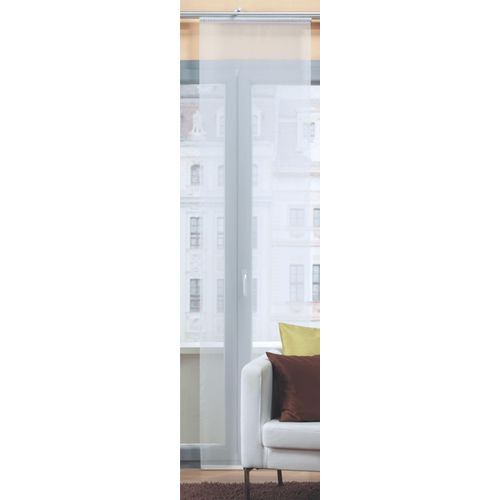 4056751147262 - Schiebegardine HOME WOHNIDEEN CROCKETT Gardinen Gr 245 cm Klettband 60 cm weiß Schiebegardinen transparent Gardine HxB 245x60