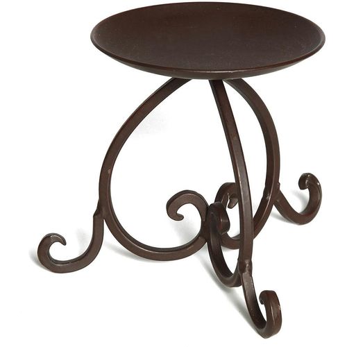 4050223920339 - Kerzenständer aus pulverbeschichtetem Metall Höhe ca 11 cm schwarz H11cm Ø14cm Schmiedeeisen Kerzenhalter Stumpenkerzenhalter 4050223920339 - Kerzenständer aus pulverbeschichtetem Metall Höhe ca 11 cm schwarz H11cm Ø14cm Schmiedeeisen Kerzenhalter Stumpenkerzenhalter