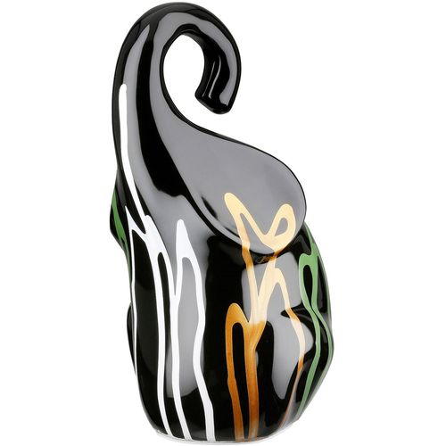 4063387332146 - Tierfigur GILDE Figur Elefant Scuro schwarz H 26 cm schwarz B14cm H26cm T125cm Keramik Dekofiguren