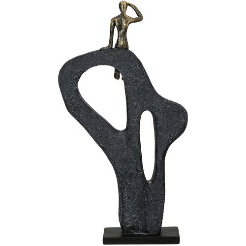 4063387378724 - Dekoobjekt CASABLANCA BY GILDE Skulptur Blick in die Ferne bronzefarben H 47 cm braun (bronzefarben) B25cm H47cm T75cm Kunstharz Dekofiguren
