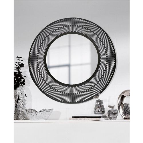 4063387741757 - Wandspiegel CASABLANCA BY GILDE Spiegel rund Como schwarz H 76 cm schwarz B76cm H76cm T2cm Ø76cm Spiegelglas Metall Spiegel 4063387741757 - Wandspiegel CASABLANCA BY GILDE Spiegel rund Como schwarz H 76 cm schwarz B76cm H76cm T2cm Ø76cm Spiegelglas Metall Spiegel