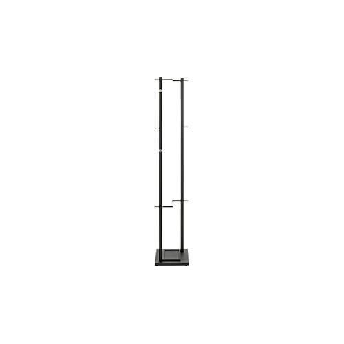 4001070545275 - Garderobenständer HAKU 10 Knöpfe mit jeweils 5 kg Tragkraft Schirmhalterung B 400 x T 300 x H 1750 mm Stahlrohr pulverbeschichtet Metall chrom-schwarz 4001070545275 - Garderobenständer HAKU 10 Knöpfe mit jeweils 5 kg Tragkraft Schirmhalterung B 400 x T 300 x H 1750 mm Stahlrohr pulverbeschichtet Metall chrom-schwarz