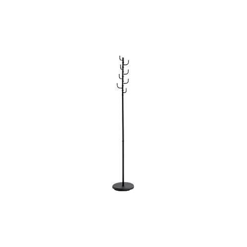 4001070175441 - Garderobenständer HAKU 8 Haken mit jeweils 5 kg Tragkraft drehbare Hakenkrone Ø 290 x H 1700 mm Stahlrohr pulverbeschichtet schwarz 4001070175441 - Garderobenständer HAKU 8 Haken mit jeweils 5 kg Tragkraft drehbare Hakenkrone Ø 290 x H 1700 mm Stahlrohr pulverbeschichtet schwarz