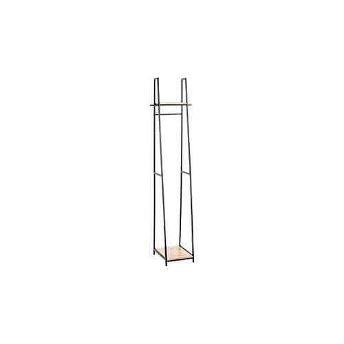 4001070254931 - Standgarderobe HAKU Gesamttragkraft 15 kg 2 Ablagen B 380 x T 400 x H 1660 mm Stahl Holz schwarz helles Eiche-Dekor 4001070254931 - Standgarderobe HAKU Gesamttragkraft 15 kg 2 Ablagen B 380 x T 400 x H 1660 mm Stahl Holz schwarz helles Eiche-Dekor