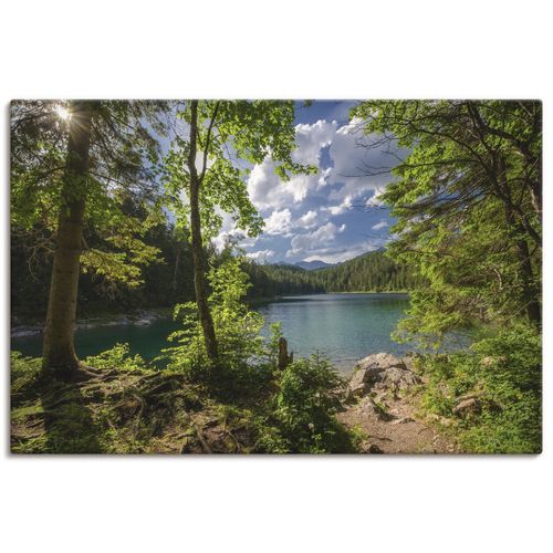 4062144276747 - Wandbild ARTLAND Eibsee Bilder Gr B H 120 cm x 80 cm Leinwandbild Gewässer Querformat 1 St grün Bild Metallbild Metallbilder Bilder als Alubild Leinwandbild Wandaufkleber oder Poster in versch Größen 4062144276747 - Wandbild ARTLAND Eibsee Bilder Gr B H 120 cm x 80 cm Leinwandbild Gewässer Querformat 1 St grün Bild Metallbild Metallbilder Bilder als Alubild Leinwandbild Wandaufkleber oder Poster in versch Größen