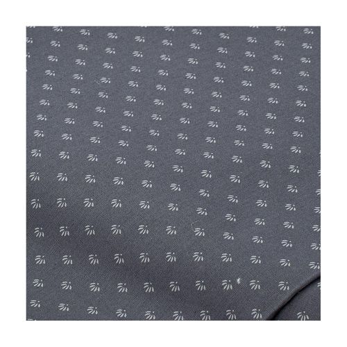 4058896207122 - Baumwoll-Trachtenstoff Mini-Blüten grau