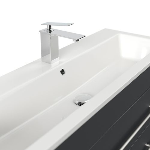 4251982676530 - Badmöbel Portus 1000 SlimLine weiss hochglanz
