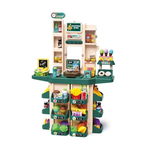4260360016103 - Coemo Supermarkt Florian Kaufladen TÜRKIS mit viel Zubehör