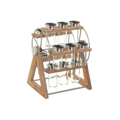 3560234513617 - Secret De Gourmet - Radhalter 15 gewürzgläser bambus - 5five
