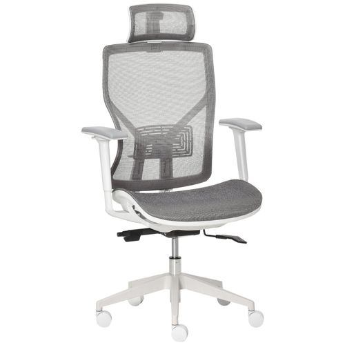 4251774912815 - Bürostuhl ergonomisch geformt high-end gaslift Grau 67 x 65 x 120-128 cm (BxTxH) Schreibtischstuhl Gamingstuhl Computerarbeitsstuhl Computerstuhl