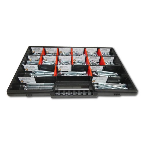4270002651272 - 200 tlg Zylinderschrauben Sortiment M6    6mm-60mm Schrauben Set Schraubenbox DIN 912 ISO4762 Bolzen Vollgewindeschrauben Maschinenschrauben Gewindeschrauben Zylinderkopfschrauben
