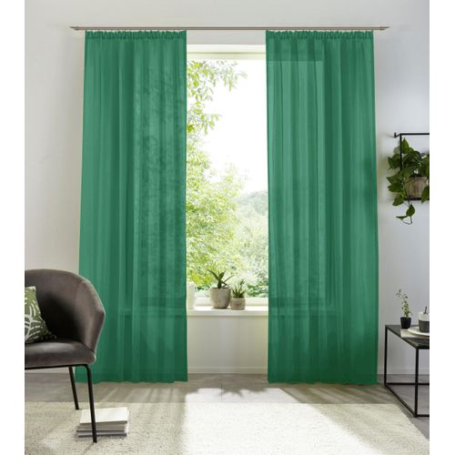 6941446610641 - my home Gardine »XANA mit Ösen Kräuselband oder Schlaufen« (1 St) Bestseller einfarbig 1 bzw 2 Schals pflegeleicht Schal