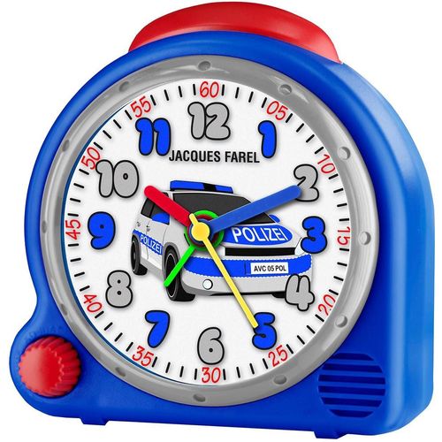 4893135022353 - Kinderwecker JACQUES FAREL Polizeitauto AVC 05POL blau Wecker Kinder Uhr Wecker Kinder-Wecker Quarzwecker mit Polizeimotiv ideal auch als Geschenk 4893135022353 - Kinderwecker JACQUES FAREL Polizeitauto AVC 05POL blau Wecker Kinder Uhr Wecker Kinder-Wecker Quarzwecker mit Polizeimotiv ideal auch als Geschenk