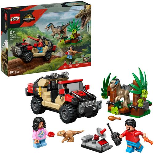 5702017812779 - 76972 Jurassic World Raptor Verfolgungsjagd mit dem Geländewagen Konstruktionsspielzeug