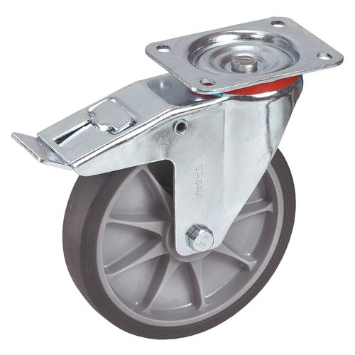 4017976714646 - Fetra TPE-ESD Lenkrolle mit Feststeller 200x40 mm Radgröße
