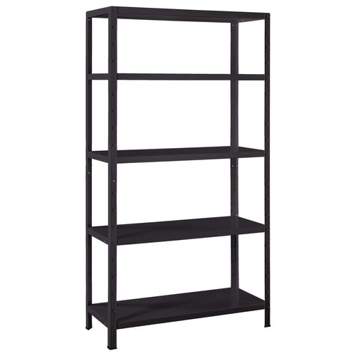 4058255101399 - Schulte Regalwelt - Schulte Regal Stecksystem Blackline 1800x900x400mm mit 5 Böden aus Metall 70kg Fachlast