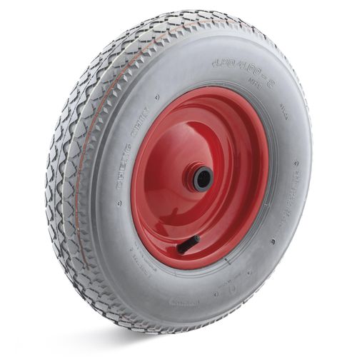 4250448511507 - Rollcart Luft- Rolle Ø400x100mm Stahlfelge mit Blockprofil und 250kg Tragkraft Narbenbohrung 25mm 4250448511507 - Rollcart Luft- Rolle Ø400x100mm Stahlfelge mit Blockprofil und 250kg Tragkraft Narbenbohrung 25mm