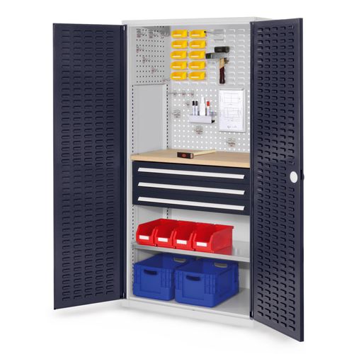 4251142238042 - Systeme ®RasterPlan Schubladenschränke 1950x1000x600mm Schlitzplattentüren Modell 25 anthrazitgrau 4251142238042 - Systeme ®RasterPlan Schubladenschränke 1950x1000x600mm Schlitzplattentüren Modell 25 anthrazitgrau