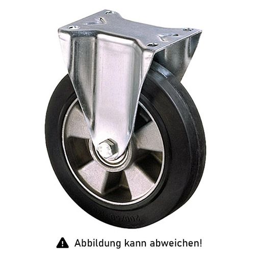 4250448508194 - Rollcart Schwerlast Elastik-Bockrolle Ø250x50mm 400kg Tragkraft mit Guss-Felge 4250448508194 - Rollcart Schwerlast Elastik-Bockrolle Ø250x50mm 400kg Tragkraft mit Guss-Felge