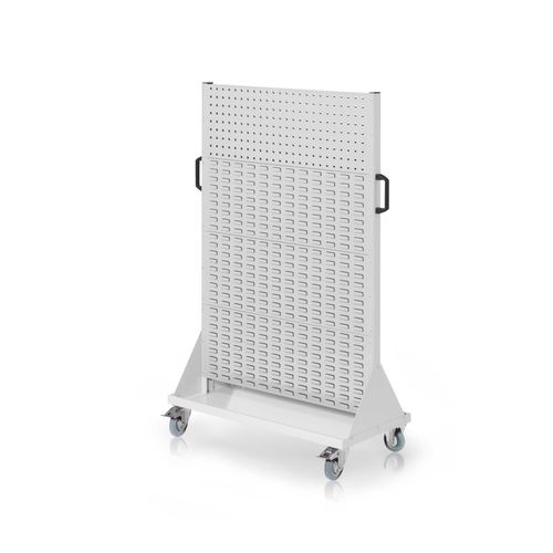 4251142230817 - Systeme RasterMobil® mobiler Arbeitsplatzschrank Größe #4 1580x1000x500mm 2x Lochplatte 6x Schiltzplatte lichtgrau 4251142230817 - Systeme RasterMobil® mobiler Arbeitsplatzschrank Größe #4 1580x1000x500mm 2x Lochplatte 6x Schiltzplatte lichtgrau