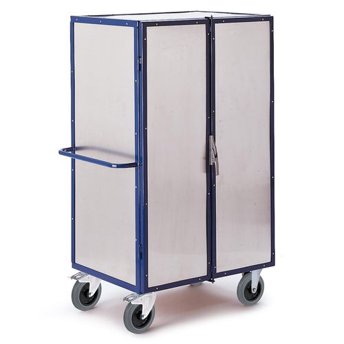 4250448503199 - Aluminiumschrankwagen mit 4 Etagenböden 1185x805mm 2 Türen und Zylinderschloss - Rollcart 4250448503199 - Aluminiumschrankwagen mit 4 Etagenböden 1185x805mm 2 Türen und Zylinderschloss - Rollcart