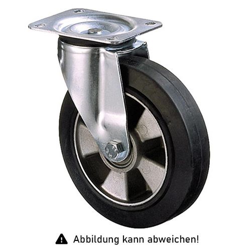 4250448508019 - Rollcart Schwerlast Elastik-Lenkrolle Ø100x40mm 180kg Tragkraft mit Guss-Felge 4250448508019 - Rollcart Schwerlast Elastik-Lenkrolle Ø100x40mm 180kg Tragkraft mit Guss-Felge