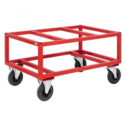 7350074806323 - Palettenwagen KM221-FIN-R Palettenwagen 1200x1000 1000x1200x650mm (BxLxH) bis 800kg belastbar 2 Bockrollen 2 Lenkrollen ro 7350074806323 - Palettenwagen KM221-FIN-R Palettenwagen 1200x1000 1000x1200x650mm (BxLxH) bis 800kg belastbar 2 Bockrollen 2 Lenkrollen ro