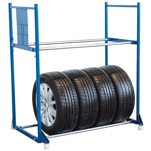 4035694012462 - VARIOfit Reifenregal aus Stahl 300kg Traglast mit 2 Etagen