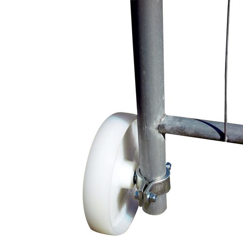 4250384704261 - Heras - Laufrolle für Bauzaun-Torelement inkl Rohrschelle-04268 4250384704261 - Heras - Laufrolle für Bauzaun-Torelement inkl Rohrschelle-04268