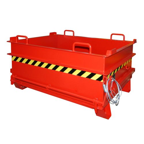 4052462043299 - eurokraft pro Klappbodenbehälter BC Volumen 05 m³ Traglast 1000 kg feuerrot