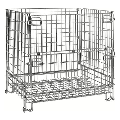 7350050355494 - Palettenrahmen & Palettencontainer KM09911911 Gitterbox 1000x1200x1180mm (BxLxH) bis 1000kg belastbar verzinkt 7350050355494